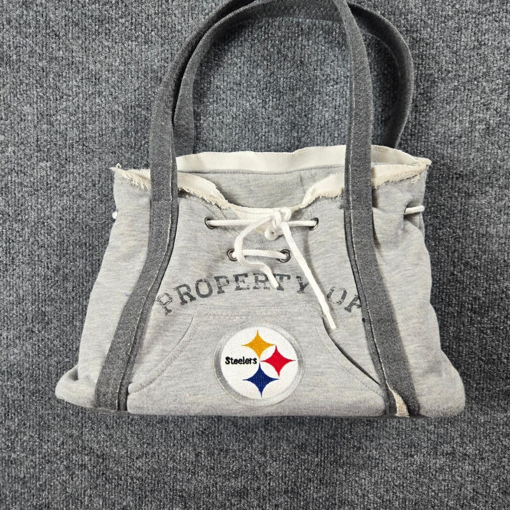 Pittsburg Steelers bag Womens Medium Grrey Jersey Knit Casual Shoulder‎ Bag